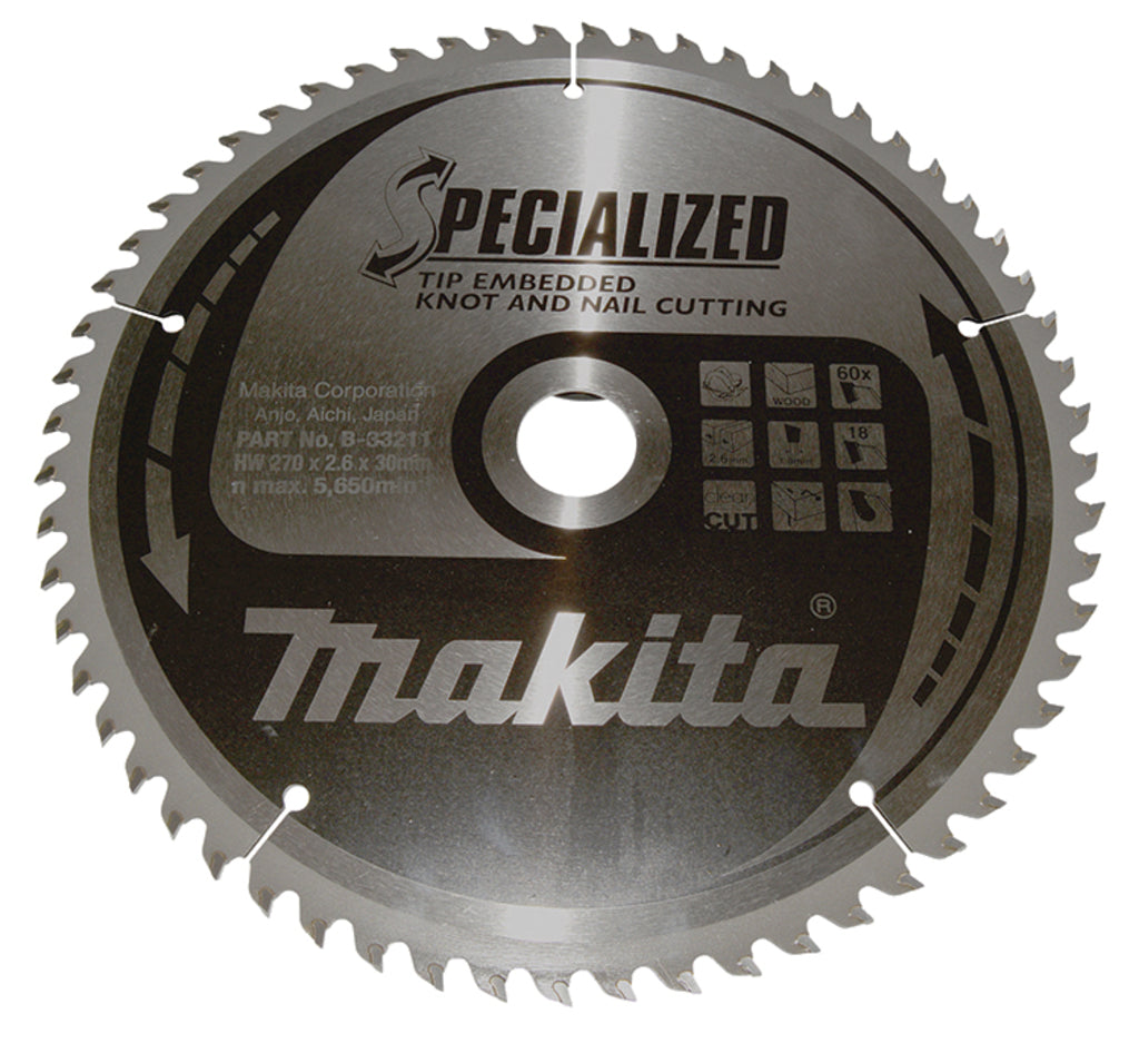 Makita Zubehör Kreissägeblatt Holz | Knotennagel - B-33211