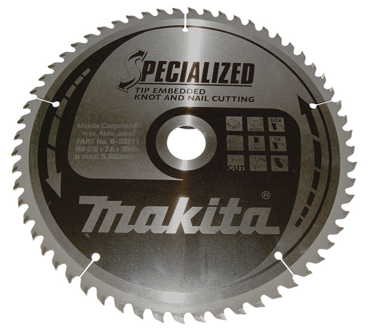 Makita Zubehör Kreissägeblatt Holz | Knotennagel - B-33211