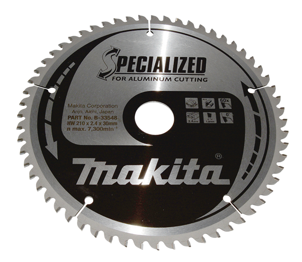 Makita-Sägeblatt | Aluminium | 210x30x2,4 | 60t | 0 Grad - b-33548