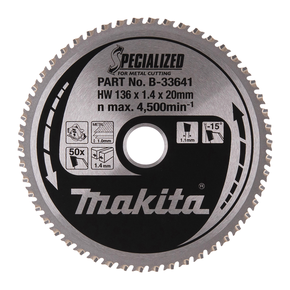Makita Sägeblatt mit. 136x20x1,4 50t -15g - b-33641