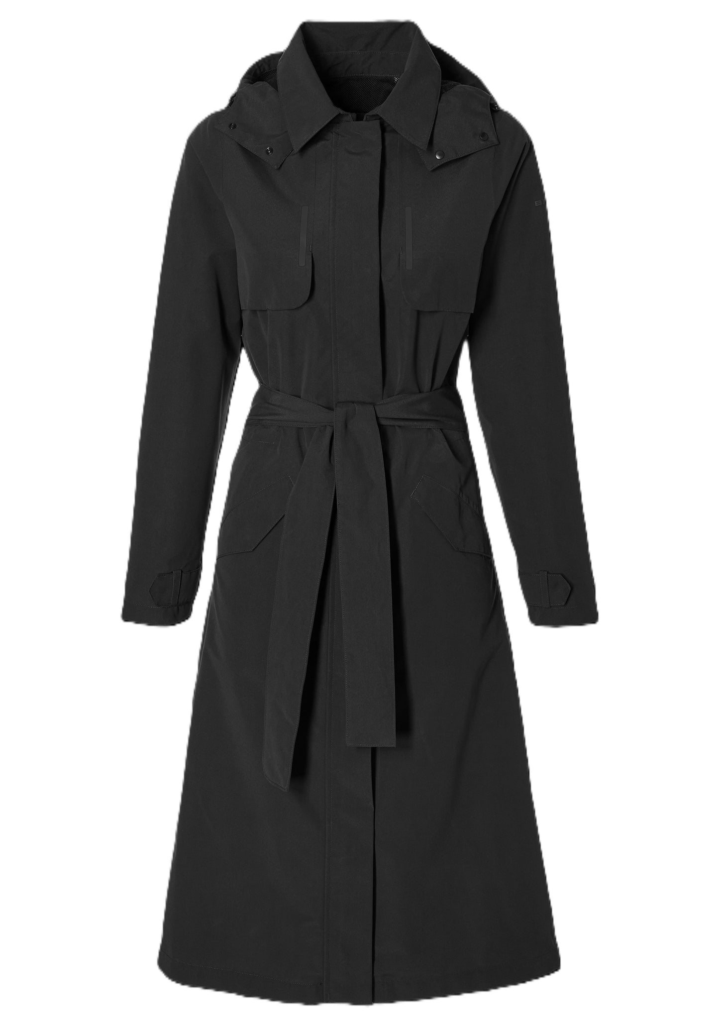 Basil Trenchcoat Mosse Damen Jet Black M