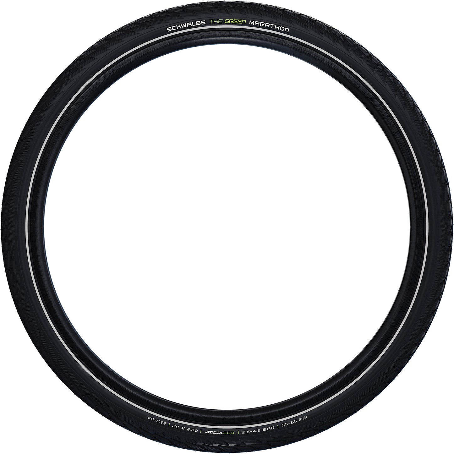 Schwalbe Tire Green Marathon Greenguard 28x1 5 8x1 3 8 (37-622) Schwarz