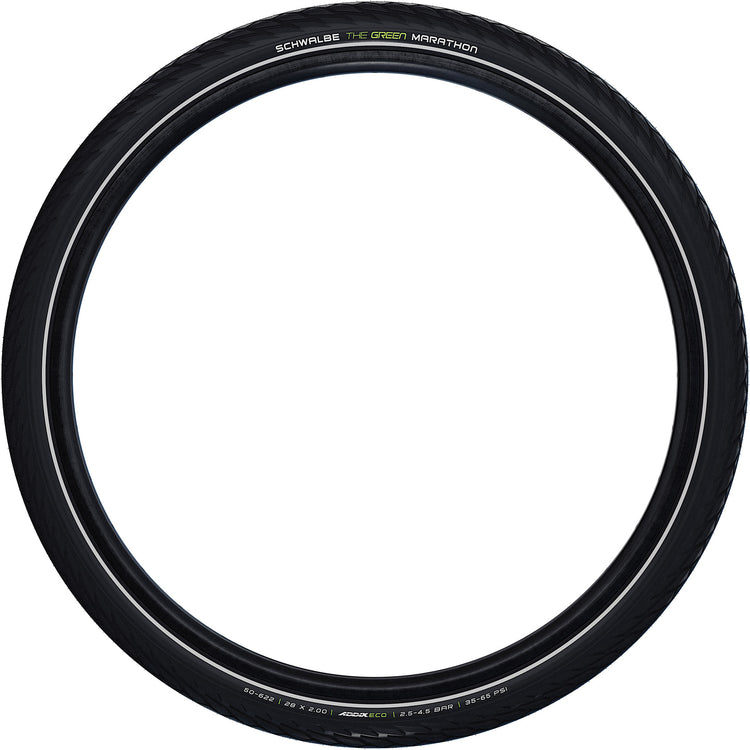 Schwalbe Tire Green Marathon Greenguard 28x1 5 8x1 3 8 (37-622) Schwarz