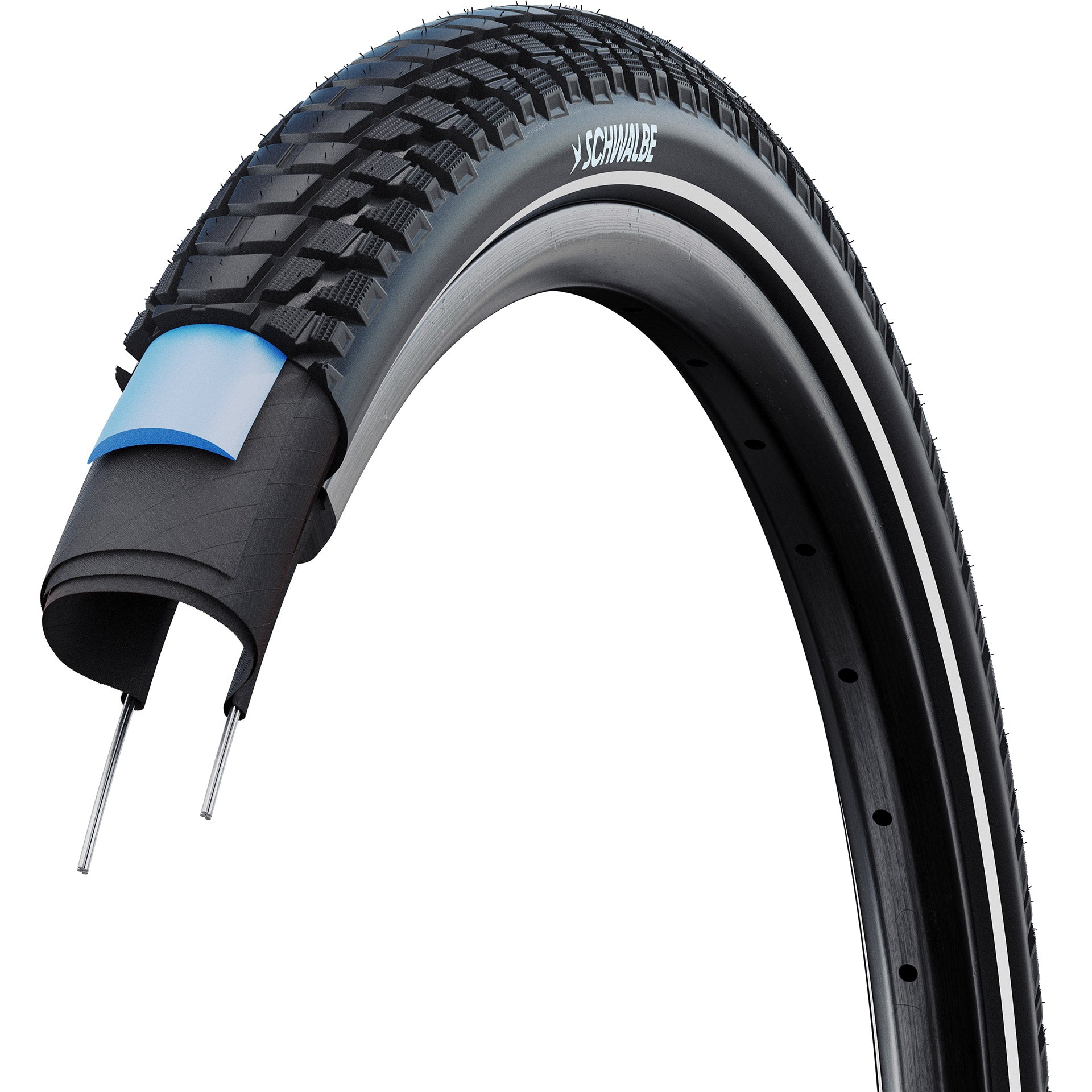 Schwalbe Drahtreifen Marathon Plus Tour 50-622 +r schwarz