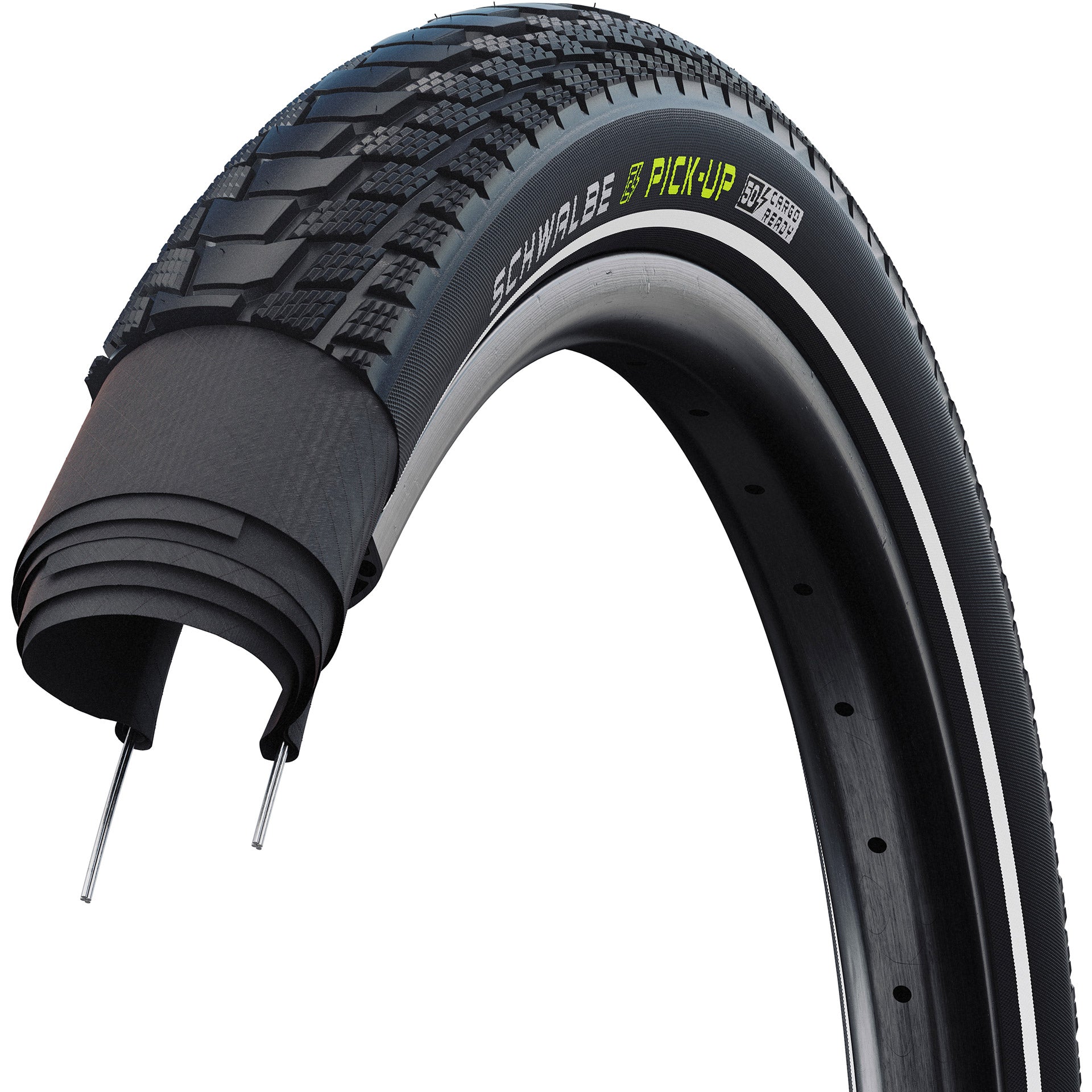 Schwalbe Tonabnehmer – kabelgebunden – Addix E – Super Defense – 27,5 x 2,60 – Schwarz + Reflex
