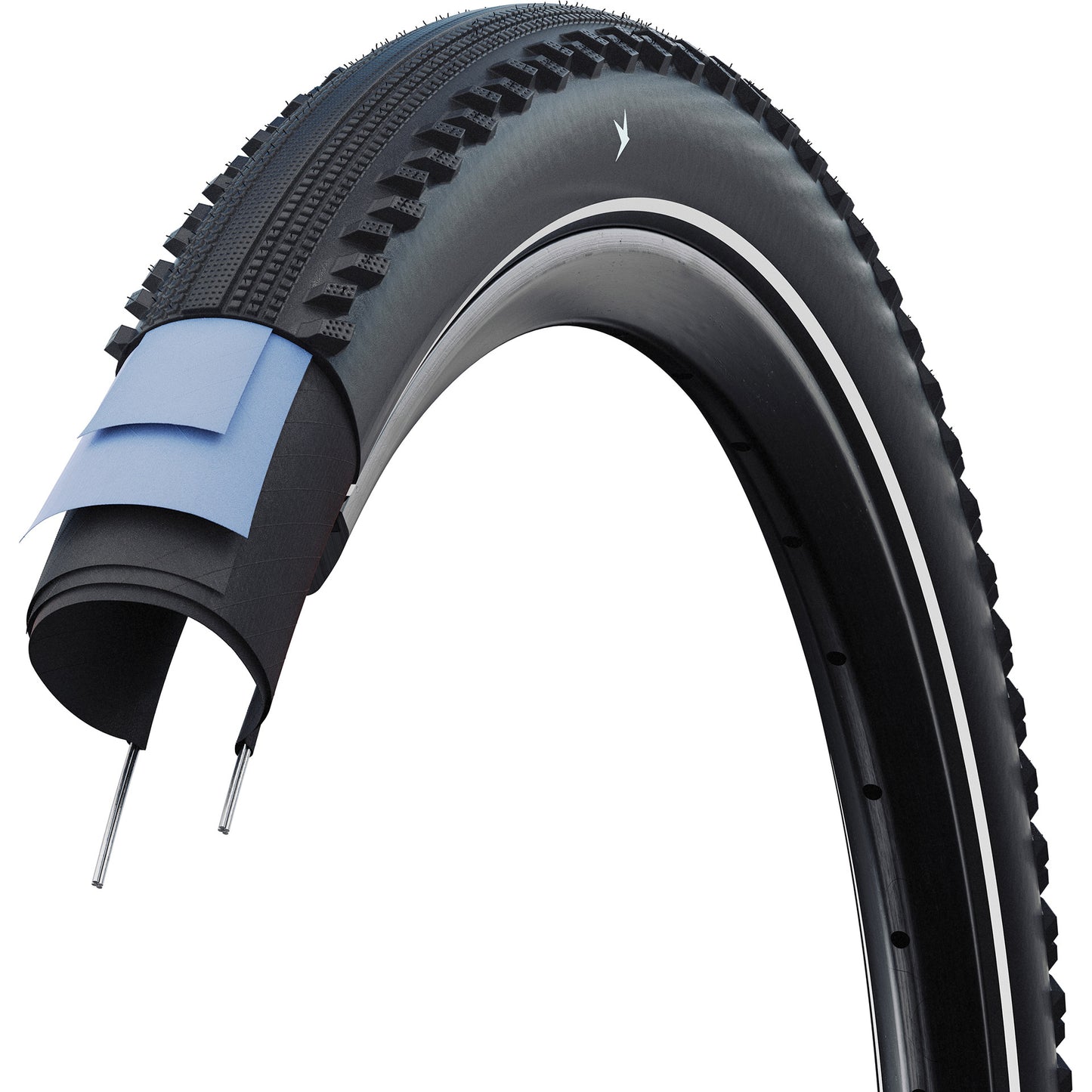 Schwalbe Hurricane – kabelgebunden – Addix – Raceguard – 26 x 2,10 – Schwarz + Reflex