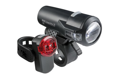 Beleuchtungsset Axa Compactline 20 USB wiederaufladbar