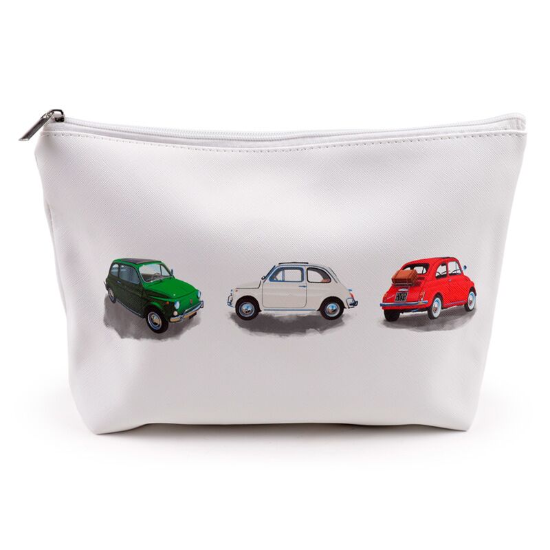 Fiat 500 PVC Toilettenbeutel Make -up Beutel groß
