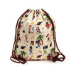 Jolly Rogers Pirat Canvas Trekkoord Rucksack
