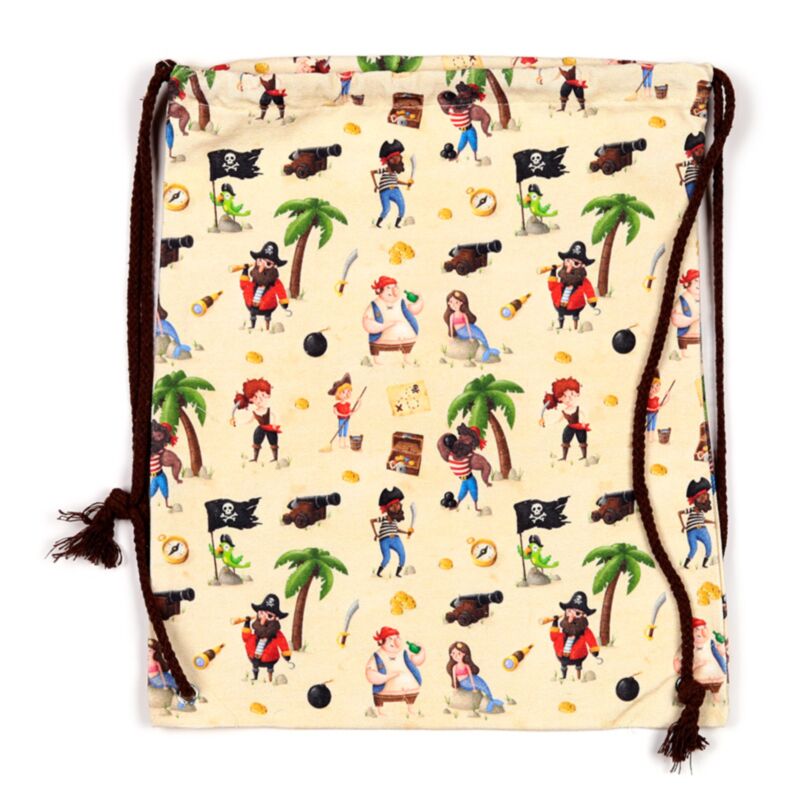 Jolly Rogers Pirat Canvas Trekkoord Rucksack