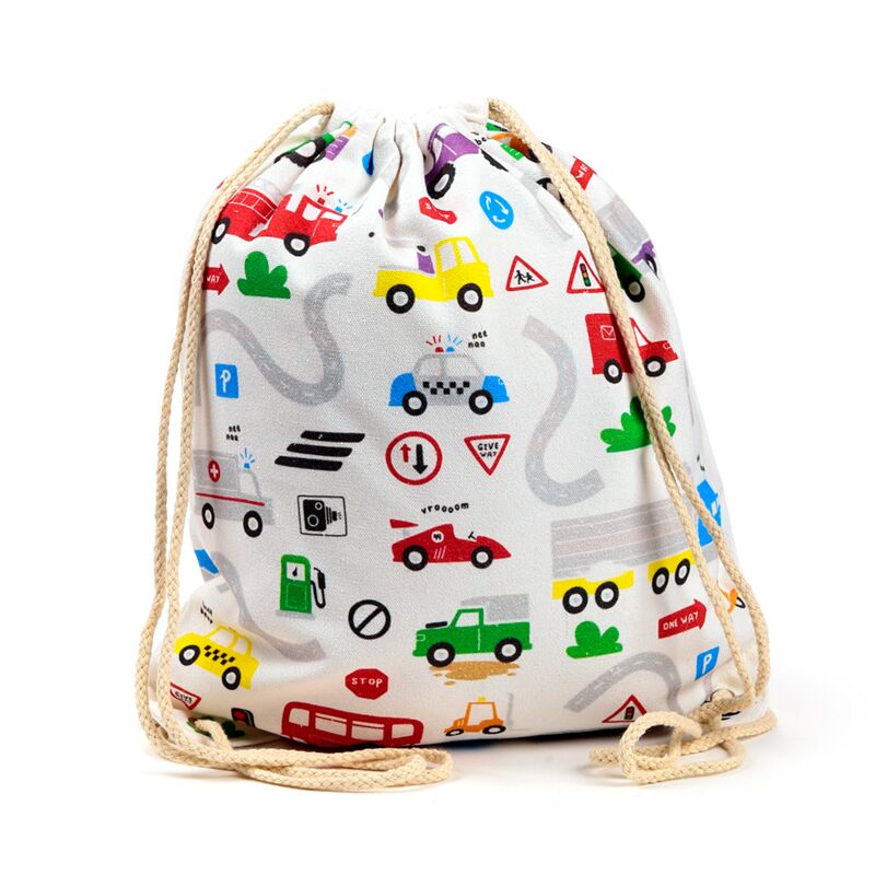 Kleine Motoren Canvas Trekkoord Rucksack