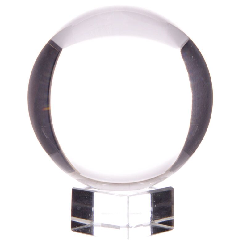 Kristallkugel in Geschenkbox - 7,5 cm