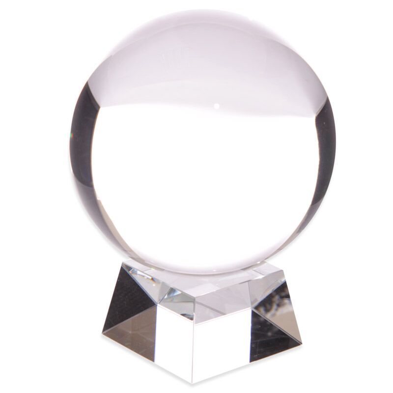 Kristallkugel in Geschenkbox - 14 cm