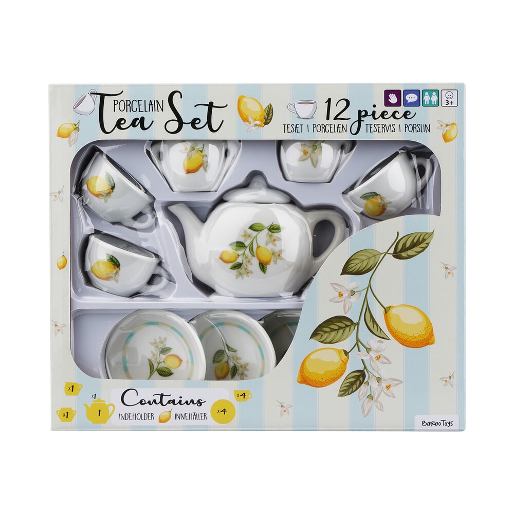 Barbo Toys Zitrone – 12-teiliges Porzellanset (5206)