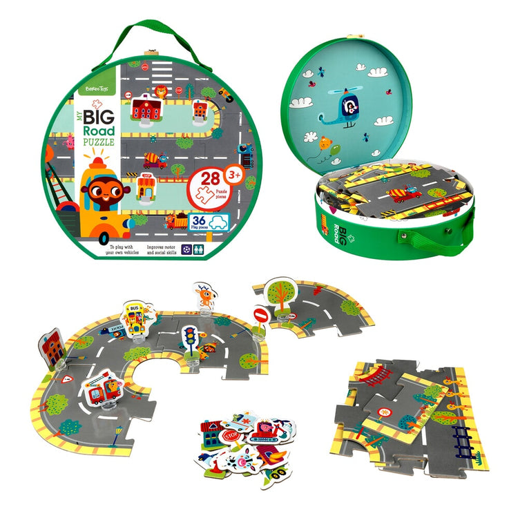 Großer Straßen-Puzzlekoffer von Barbo Toys – Bauen Sie Ihre eigenen Straßen (5846)