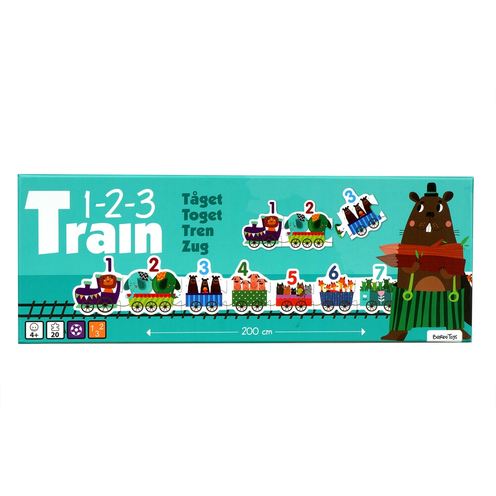 Barbo Toys Tier-Puzzle-Zug – 123 Barbotoys (5870)