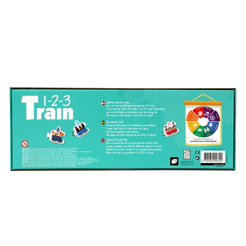 Barbo Toys Tier-Puzzle-Zug – 123 Barbotoys (5870)