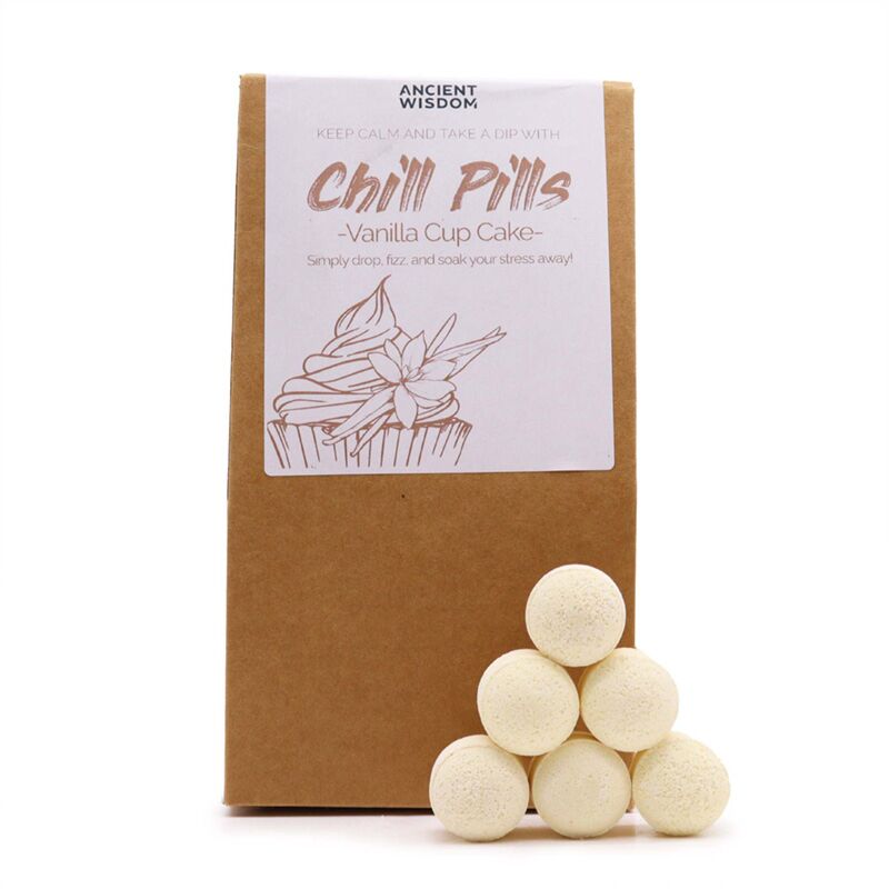 Vanille Cupcake Bad Bcro Bälle Fizz Chill Pill Geschenkbox