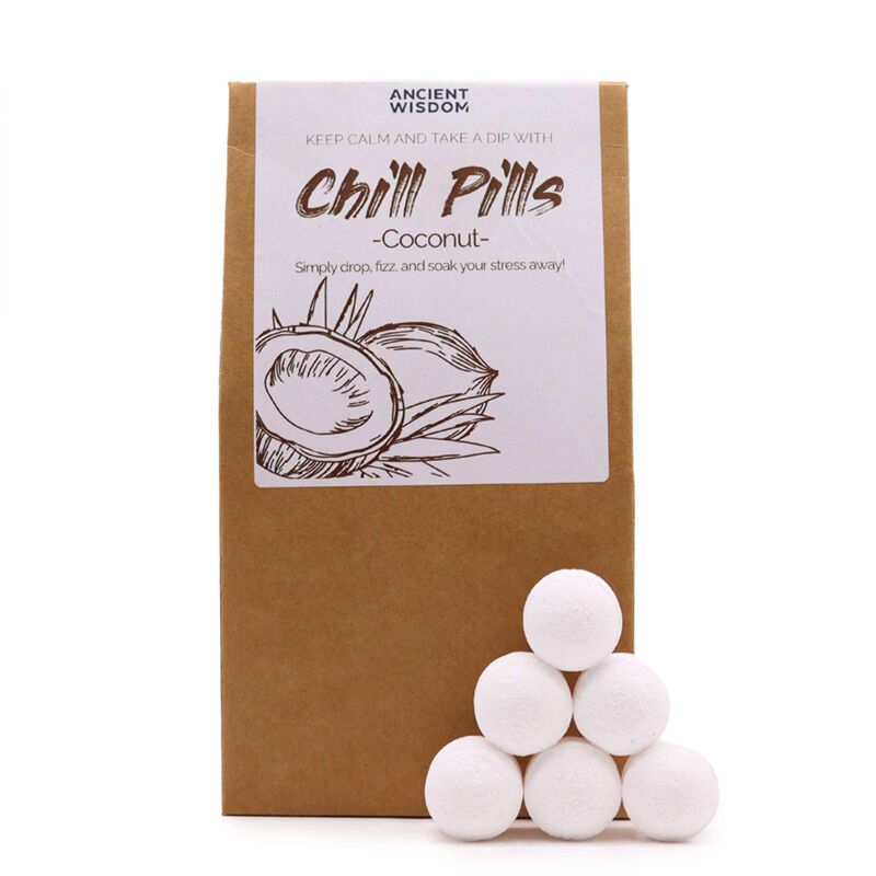 Kokosnussbad Bruisballs Fizz Chill Pill Geschenkbox