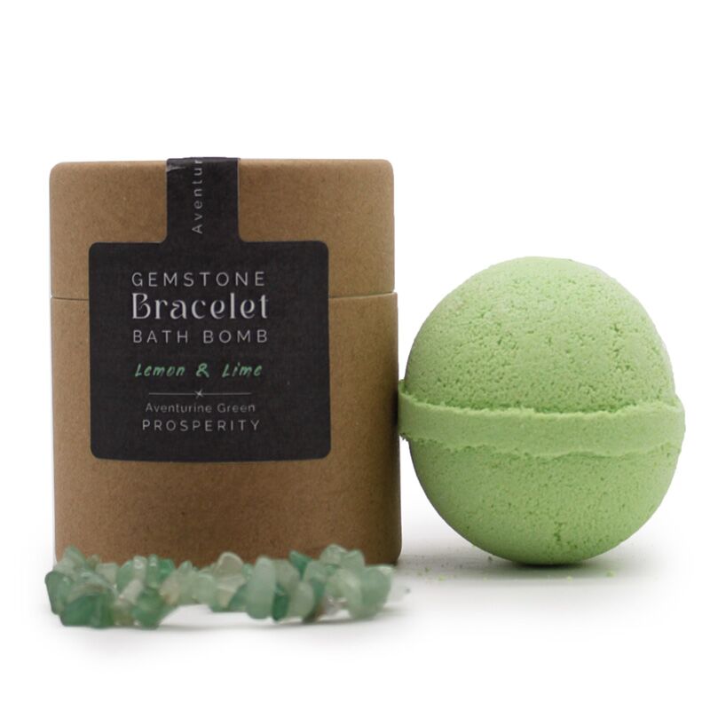 Grüne Aventurine Armband Shea Butter Citroen Lime Bustball
