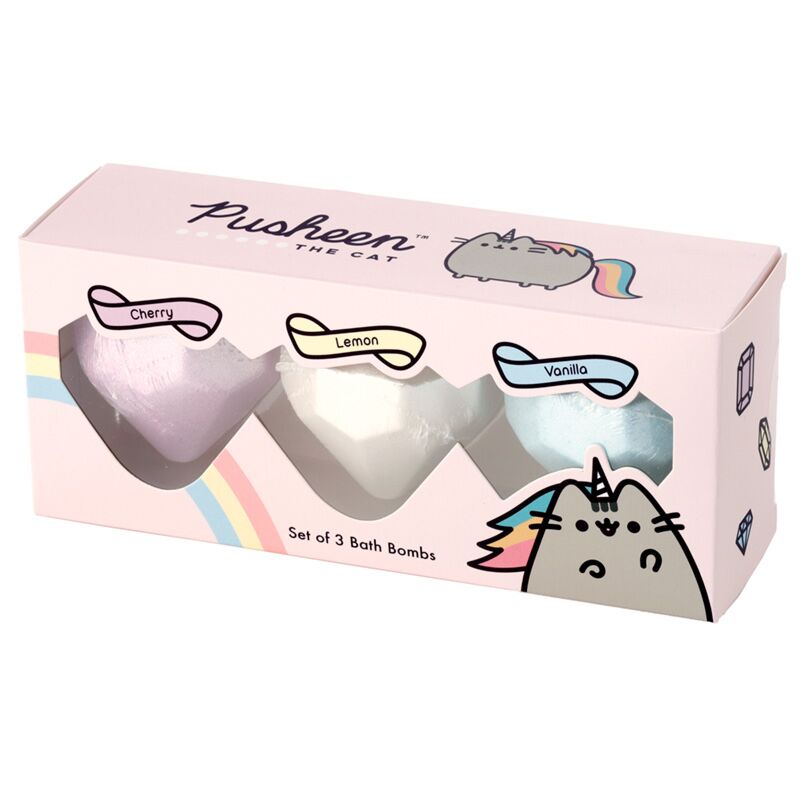 Schönheitsgeschenkset von 3 Pushen Die Katzen Bruishball fruchtig