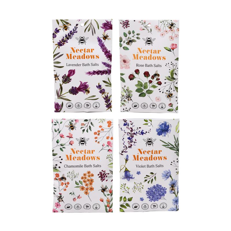 Set von 4 Nektarwiesen Badepulverbeutel
