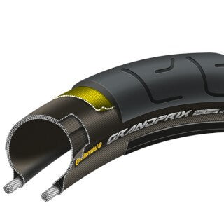 Continental Grand Prix - Rennradreifen 700x23C - Drahtreifen - Schwarz