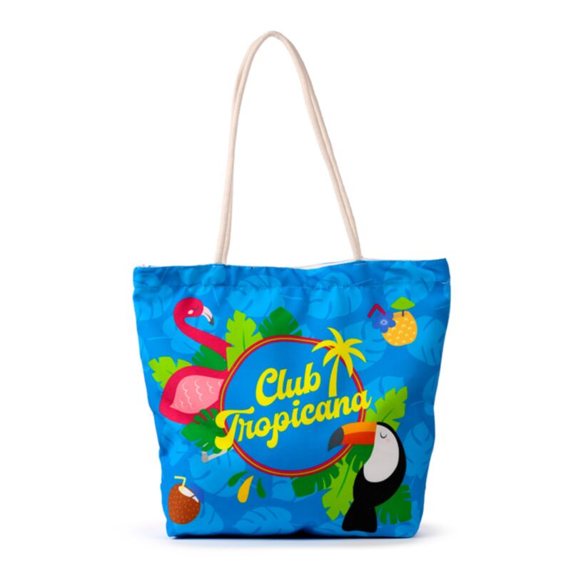Flamingo Club Tropicana Canvas Strandtasche