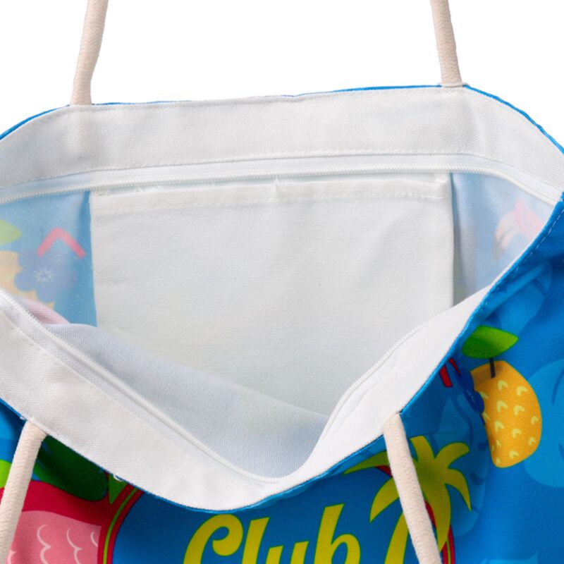Flamingo Club Tropicana Canvas Strandtasche