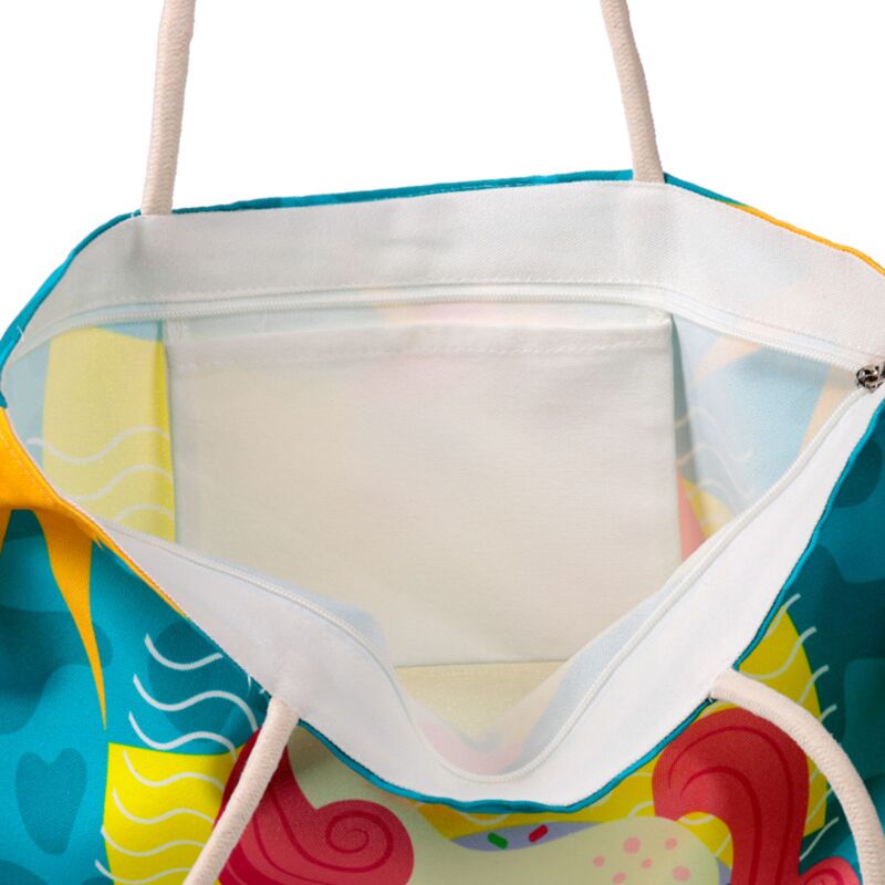 Urlaubsvibes Einhorn -Leinwand Strandtasche