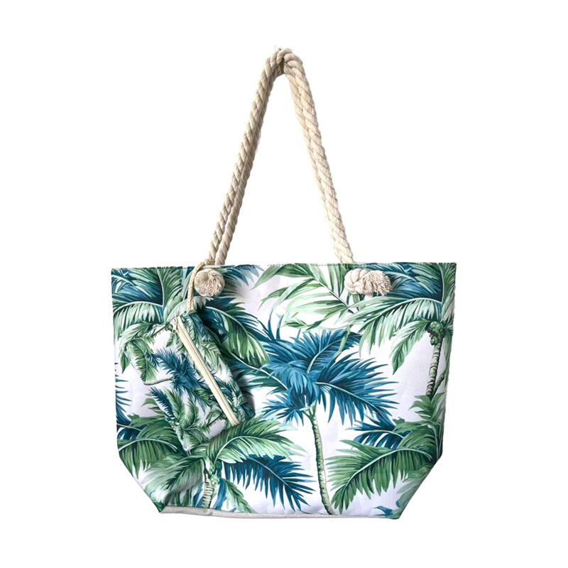 Strandtasche mit Palmenmuster