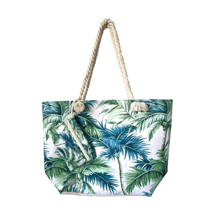 Strandtasche mit Palmenmuster