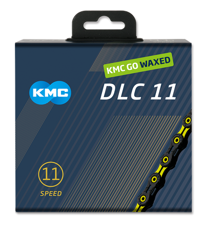 KMC Ketting DLC11 Black Yellow 118S Wach