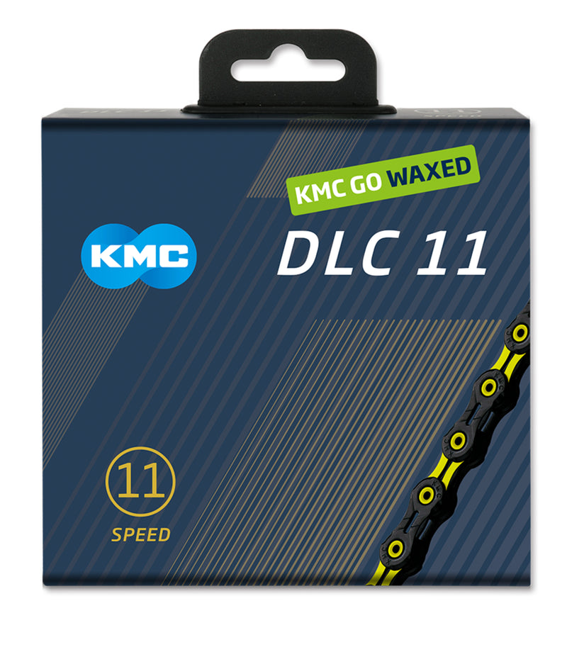 KMC Ketting DLC11 Black Yellow 118S Wach