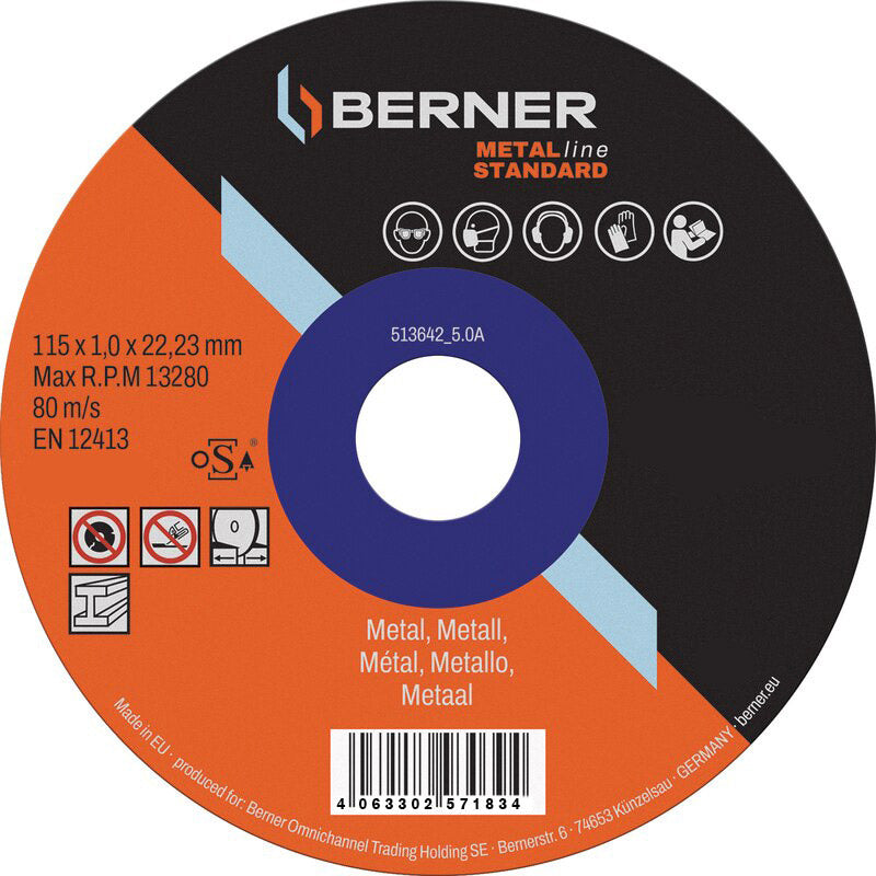 Cema Berner Slip Stack Metalline Standard Plat 115x1.0x22.23mm
