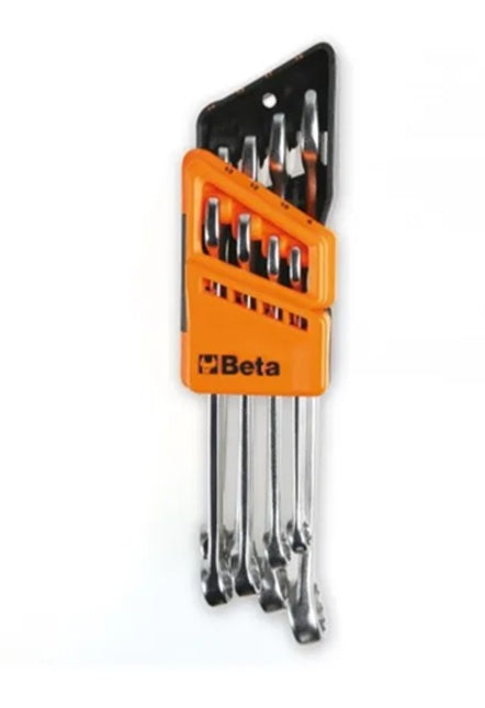 Beta, Beta Beta offener Ringschlüsselsatz 8-teilig mit Halter