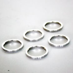 Beutel a 5 Kugelkopf-Füllring 1.1 8 Silber 3mm Abstandhalter