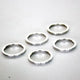 Beutel a 5 Kugelkopf-Füllring 1.1 8 Silber 3mm Abstandhalter