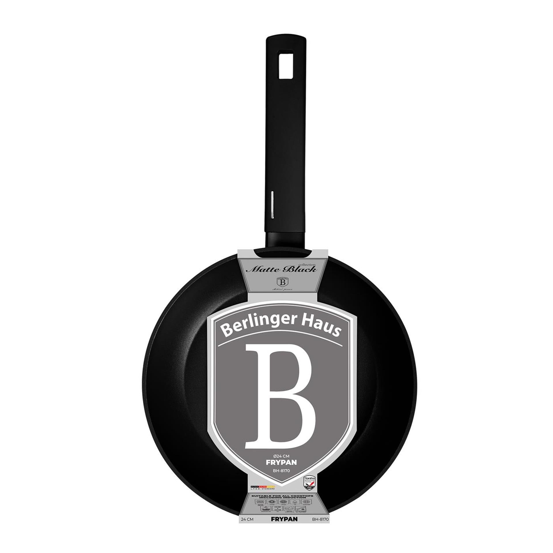 Berlingerhaus Bratpfanne mattschwarz 24cm