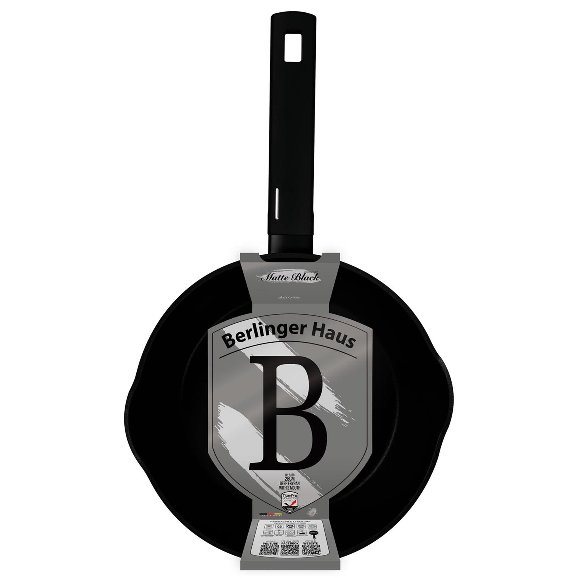 Berlingerhaus tiefe Bratpfanne 28cm