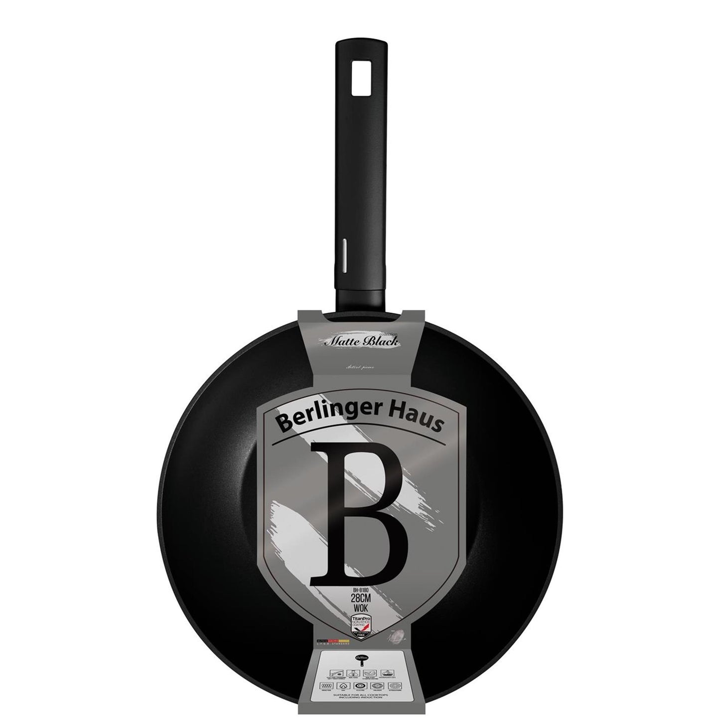 Berlingerhaus Wokpfanne mattschwarz 28cm