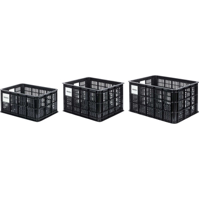Basilikum Krat M recycelter Plastikmik 29.5L Schwarz