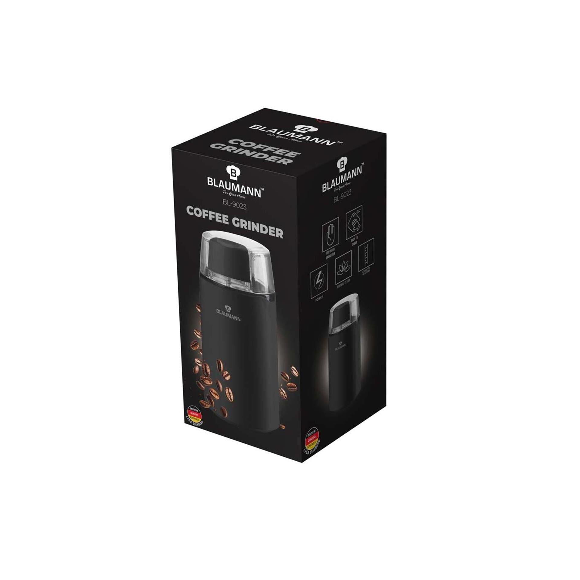 Blaumann schwarz-silberne Kaffeemühle