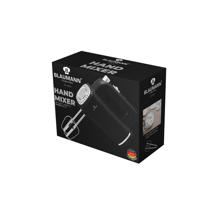 Blaumann Schwarz-Silber-Handmixer