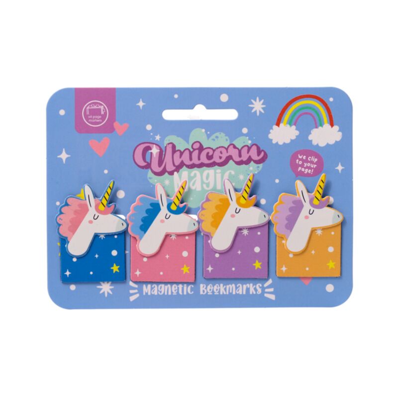 Einhorn magisch geformtes magnetisches Lesezeichen Set