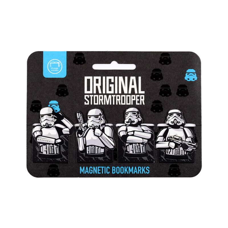 Das originale magnetische Lesezeichenset „Stormtrooper“.
