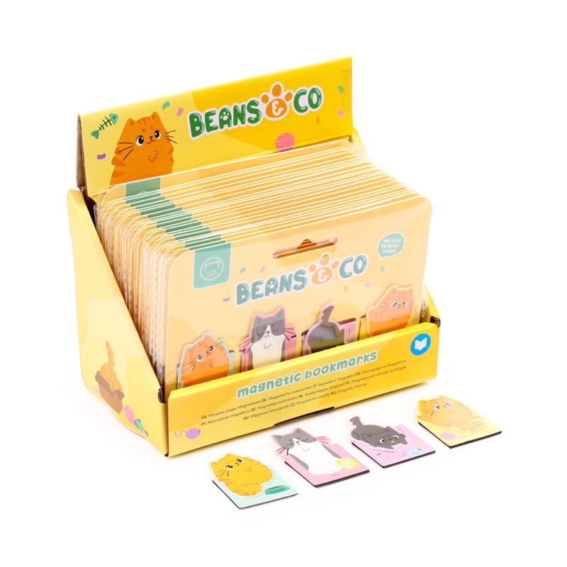 Beans Co Cats magnetisches Lesezeichen-Set