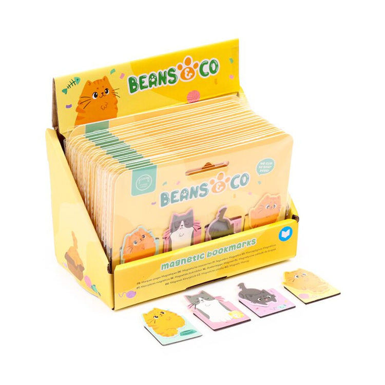 Beans Co Cats magnetisches Lesezeichen-Set