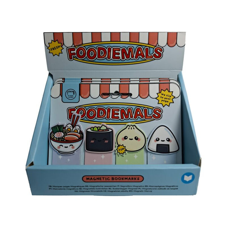 Foodiemals Ramen Sushi magnetisches Lesezeichen-Set