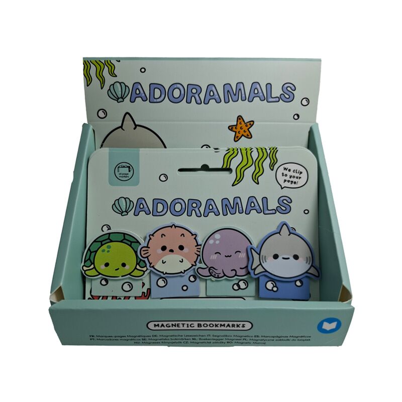 Adoramals magnetisches Lesezeichen-Set „Ozean“.